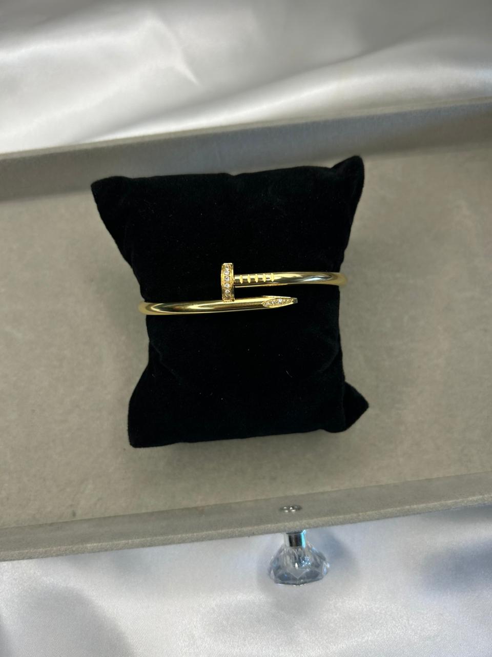 Gold Nail Bracelet