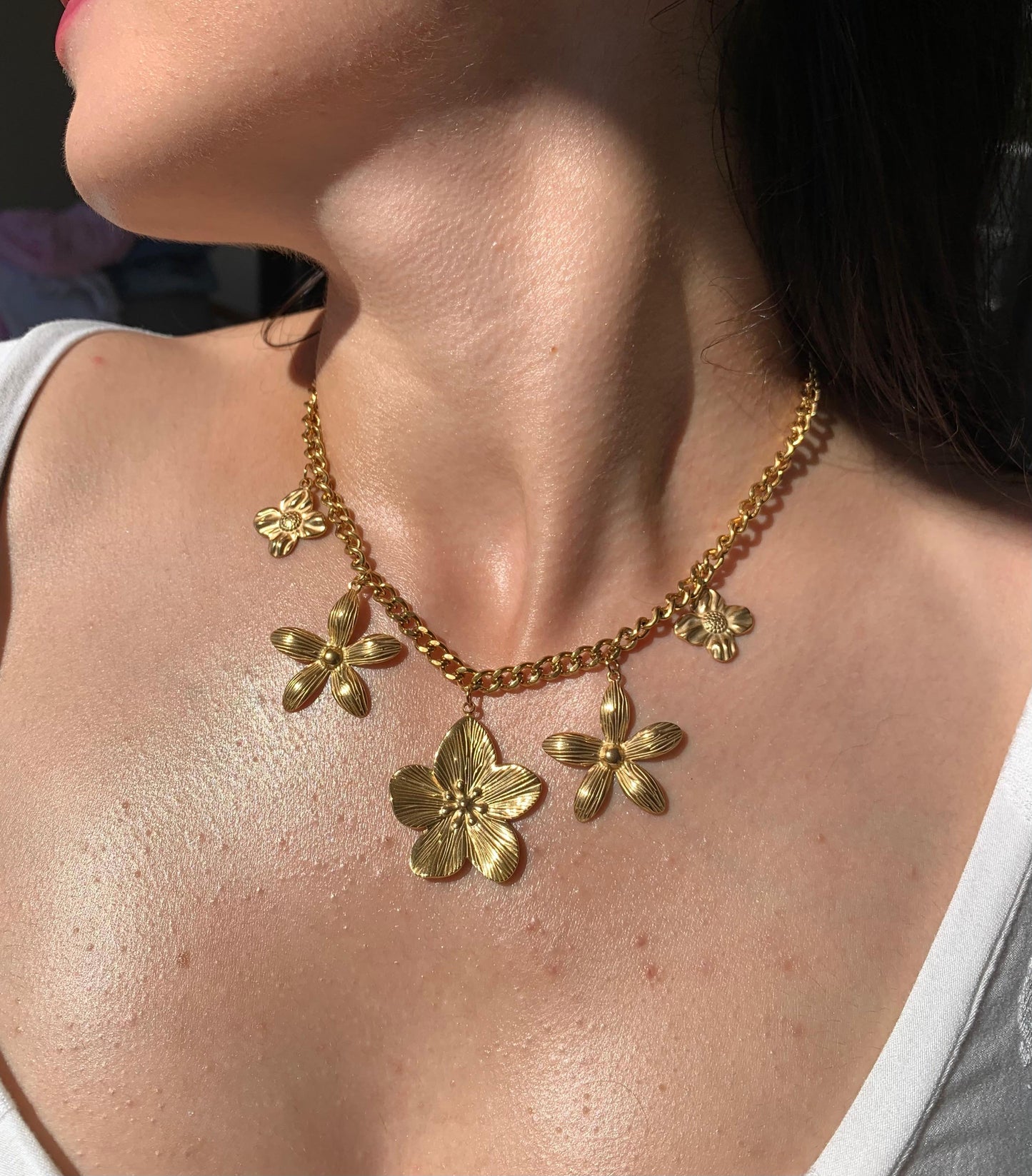 Collier Pétales d'Or